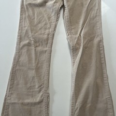 vintage BEBE MODA LOW RISE CORDUROY PANTS BOOTCUT 90s Y2K Size 29 EMBELLISHED