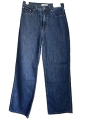 Abercrombie & Fitch Curve Love The Loose High Rise Jeans 26/2S Pin Striped NEW