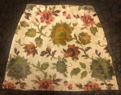 Vintage 1969 carpet bag mini skirt. See description.