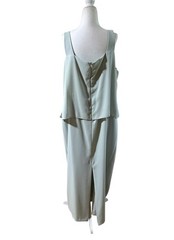Vtg Ursula Of Switzerland Dress Womens Plus Size 18 Formal Sea Foam Coat Luxury
