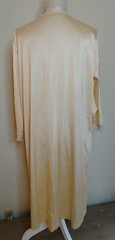 Vintage Vanity Fair Peignoir Robe Gown Yellow Womens sz 38 Lace Trim Made in USA