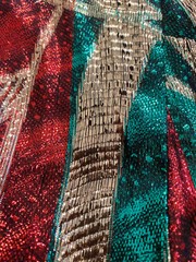Vintage 1980s Anne Klein For New Aspects Metallic Disco Wrap Blouse Used sz 6