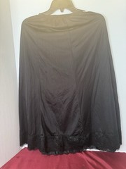 Dixie Belle Lace 31” Medium Black Nylon Half Slip Made In USA