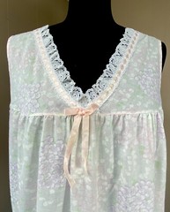 Vintage Nightgown Katz Women’s Large Baby Doll Sleepwear PJ Pink Purple Sexy L