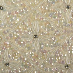 Medium 1960s Iridescent Sequin Blouse Vintage Sleeveless VTG 60s Wedding Top