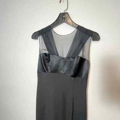 Vintage Ever Beauty Sleeveless Bodycon Sheath Dress Womens 4P Black 80s 90s