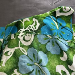 Vogue Paris Original Vintage Hawaiian Handmade One Shoulder Dress Designer