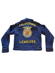 VTG 90s Lenore California FFA Jacket Supply Service Alexandria VA Size 34