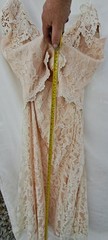 Vintage Loralie Original 2 Pc. Lace Formal Peach Summer Dress Gorgeous! Sz 12