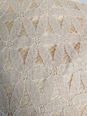 1960s Joan Lee of New York Pale Gold Lace Vintage Wiggle Dress Size S