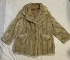 Vintage Faux Fur Jacket Tissavel France See Pictures Details/Wear