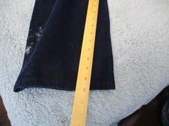 Vintage 70s Levis Womens Size 18 (32×33) Corduroy Navy Blue Flat Front