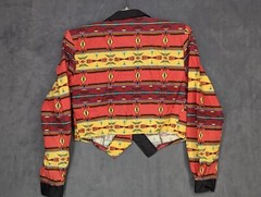Roughrider 2 Piece Jacket & Crinkle Skirt Womens M Southwest Design USA Vintage