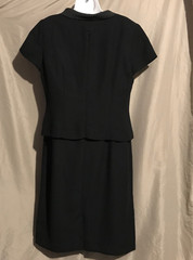 Vintage 80s Positive Attitude Neck Bow Secretary Dress Size 12
