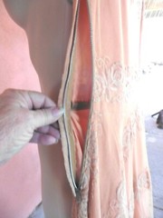 40s Dusty Muave Lace over/Acetate Party Dress 36x24x 40+