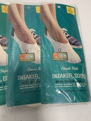 NOS Vtg Kmart Sneaker Bootie Socks Casual Style Terry Lined Sealed Lot Of 6 Pair