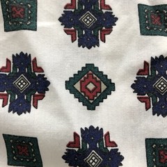 Southwestern Print Shirt Button Down Poly-Cotton Blend Pennylane Med Vintage