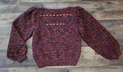 Anne Crimmins Umi Collection Vintage 80’s Women’s Slouchy Ribbon Sweater Size S