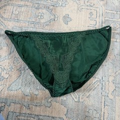 VTG Victoria’s Secret HighCut Second Skin Satin Single String Bikini Pantie 90s