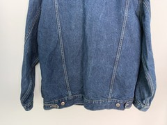Vintage 80s Jean Jacket Bonjour Jeans Blue Denim Women Large Retro 1980s