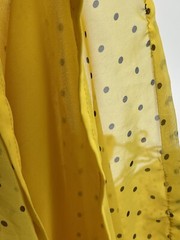 70s Dress Wayne Clark Aline Marelle Silk Chiffon Ruched Gathered Overlay Small 4