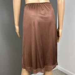 Vintage Maidenform Little Luxuries Half Slip Skirt Brown Small ILGWU Union 60001