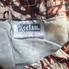 Vintage 90s Neelam Cotton Skirt Free Size Silver Bell Waist Tie Patchwork Boho