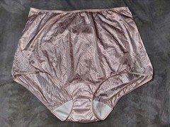 Vtg Shadowline Shiny Nylon & Lace Granny Panty Full Cut Brief Plus 3XL 3X New