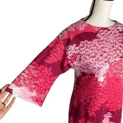 Vintage Tori Sport Tunic Dress Retro Honolulu Hawaiian Pinks White Size S
