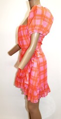 Likely Vintage Havana Mini Dress w Puff Sleeves Size 6