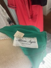Allison Ayers Vintage Secretary Dress Size 12 Green
