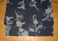 Norton McNaughton Flowers Floral Blue Tie Back Dress Medium Vintage 1980s 1990s