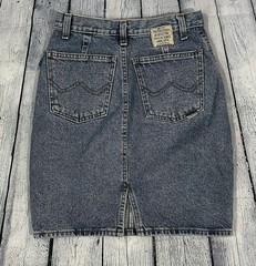 80’s United Colors of Benetton Denim Blue Jean Skirt Vintage “TYPE DE NIMES”