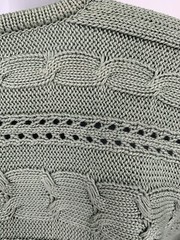 VTG Green Peruvian Connection 100% Pima Cotton Knitted Two Piece Skirt Set Peru
