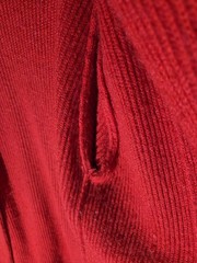 I.B. DIFFUSION Small Cardigan Sweater Coat Bright Red Mohair Blend Oversized/