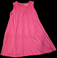 Anthony Richards Hot Pink Mod Shift Dress 1X Sleeveless A-Line Go Go Twee Retro