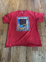 Vintage 90s Sz M Teacher Special Friend Red T-Shirt ABC USA Classroom School