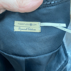 Max studio special edition leather suit set size small in black
