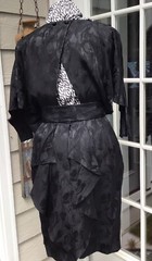 Silk Studio Vintage Petite Size 6 Black Long sleeve Dress