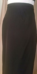 Vintage 50s Nelley De Grab Glamourous Full length skirt black 26in waist