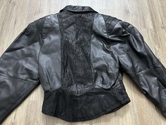 Rare Vintage 1980’s Global Identity G-III Cropped Black Leather Jacket Size S