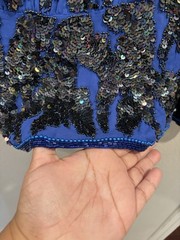 Vintage Oleg Cassini Beaded Sequin Elegant Silk Top Women’s Size Small EUC 80’s