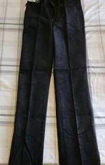 NWT Vintage Rene De France Corduroy Pants Black 80s Waist 28 STYLE # 1753
