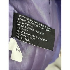 Vintage 90s Worthington Purple Genuine Leather Zip Jacket Medium Y2K