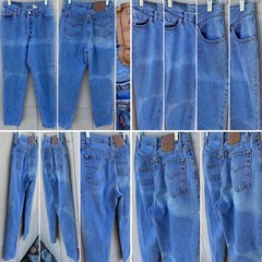 Vintage Levi’s 501 Jeans Button Fly Made In USA 80s 90s 11 M 28” Waist