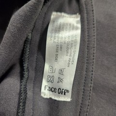 Face Off Y2K Flared Low Rise Grey Pants 12 Stretch Bell Bottoms Cyber punk Rave