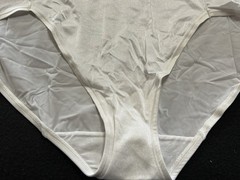 Vtg BALI 2846 Fit Your Curves Satin Full Coverage 2XL/9 White Panties #275