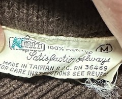 Vintage 1970/80s K-Mart Women’s Nordic Zipper Turtleneck Sweater Size M