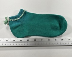 VTG Socks Gean Edwards Roger Dunn Shops Acrylic Teal 9-11 Low 90’s 80s USA