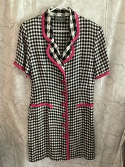 VNTG Moda Vida 80’s- 90’s Checkered Dress Sz 9